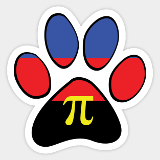 Polyamory Pride Paw Sticker